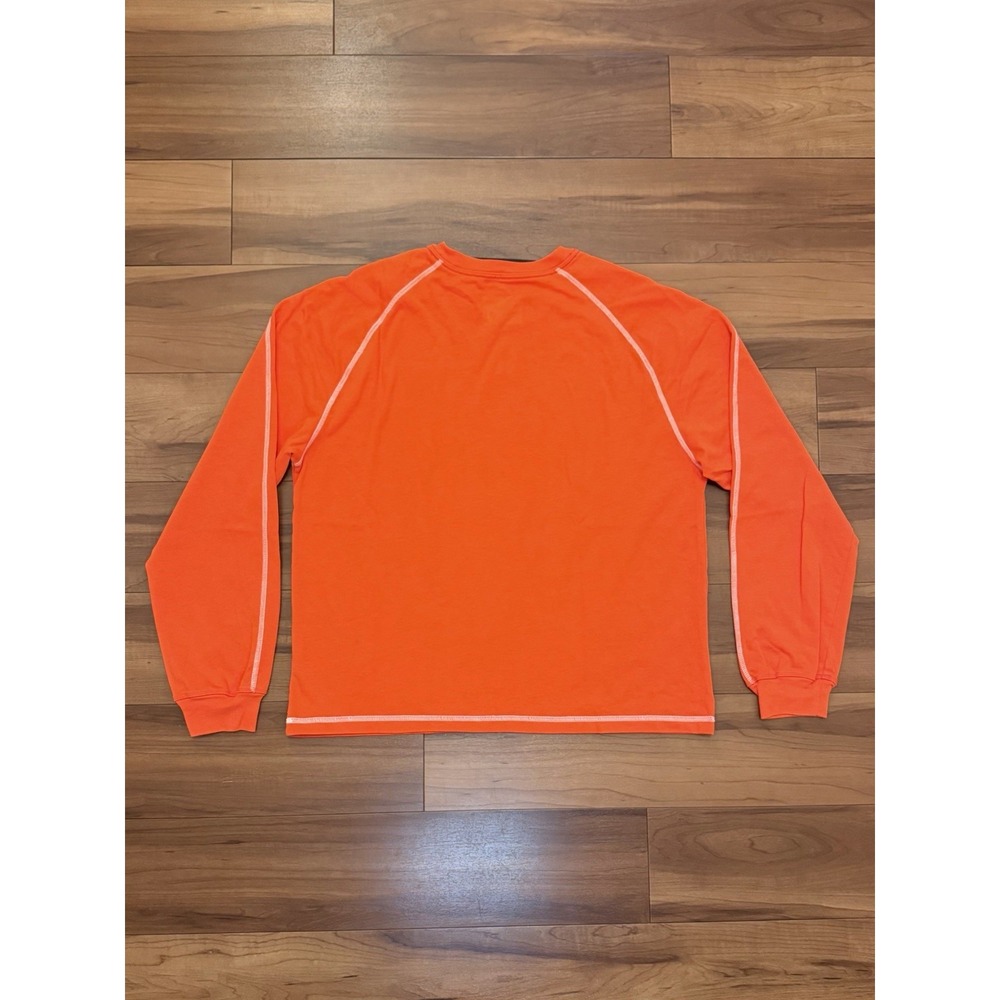 Jordan Flight Heavyweight Long Sleeve Crew T-Shirt Orange IF1829-673 Mens Medium - Picture 3 of 11